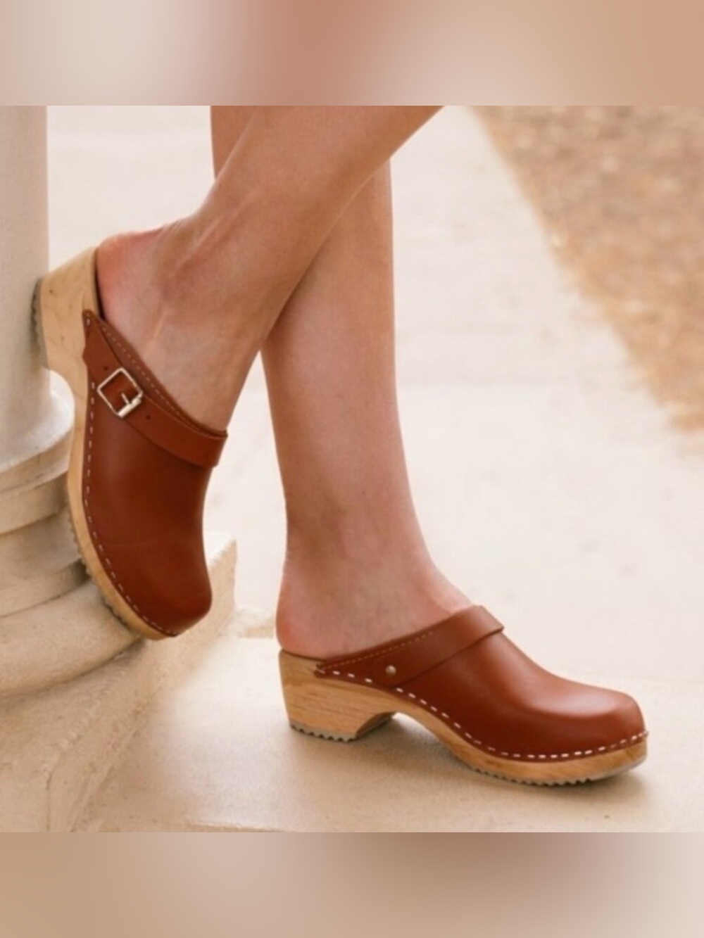 MIA Swedish Alma Clogs—Leather